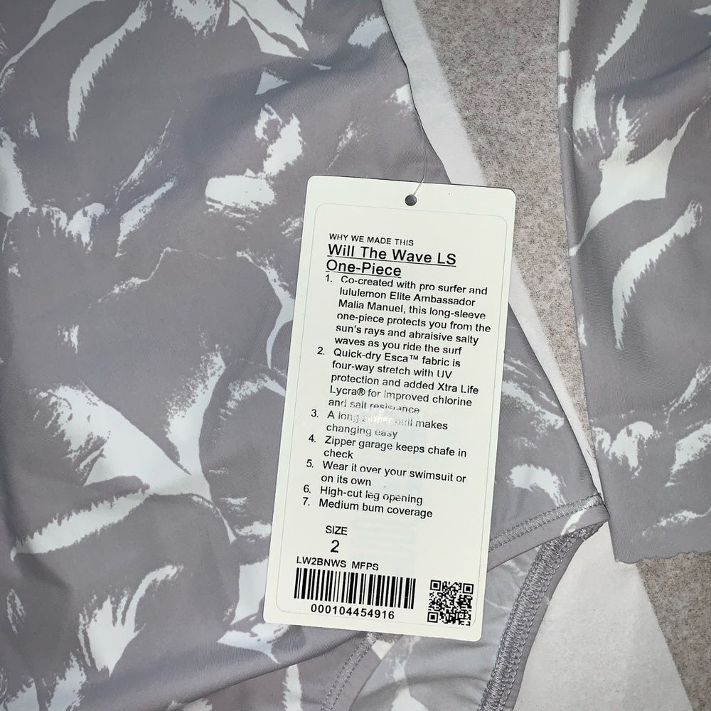NWT Lululemon Will The Wave Long Sleeve One Piece - Picture 14 of 14